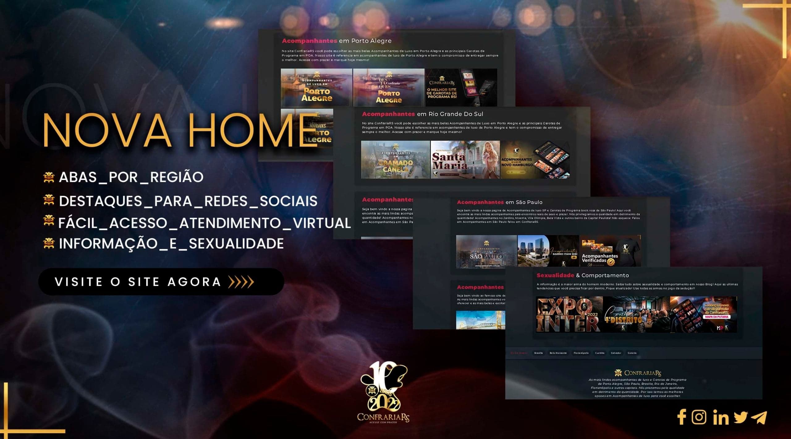O site da ConfrariaRS está com uma Home nova!
